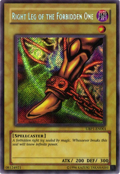 Right Leg of the Forbidden One [UBP1-EN001] Secret Rare | Clutch Gaming