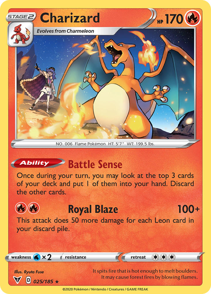 Charizard (025/185) [Sword & Shield: Vivid Voltage] | Clutch Gaming