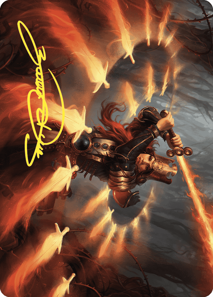 Heartflame Duelist Art Card (Gold-Stamped Signature) [Wilds of Eldraine Art Series] | Clutch Gaming