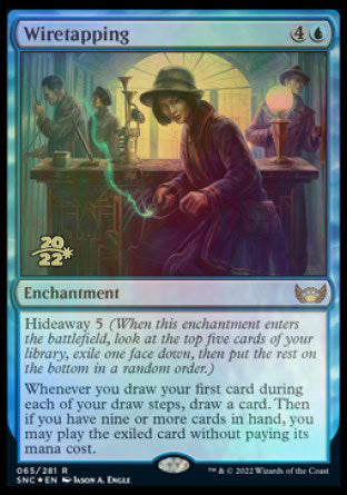 Wiretapping [Streets of New Capenna Prerelease Promos] | Clutch Gaming