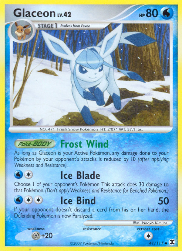 Glaceon (41/111) [Platinum: Rising Rivals] | Clutch Gaming