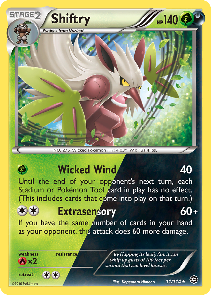 Shiftry (11/114) [XY: Steam Siege] | Clutch Gaming