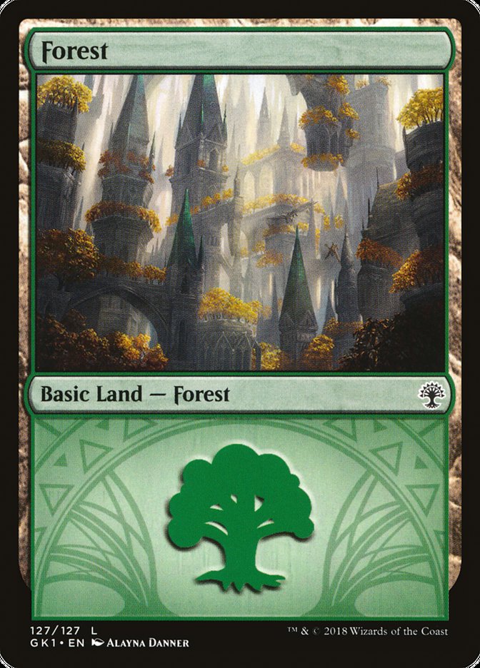 Forest (127) [Guilds of Ravnica Guild Kit] | Clutch Gaming