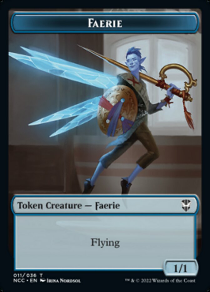 Faerie // Rogue Double-Sided Token [Streets of New Capenna Commander Tokens] | Clutch Gaming