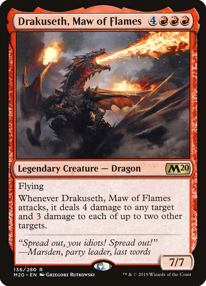 Drakuseth, Maw of Flames [Core Set 2020] | Clutch Gaming