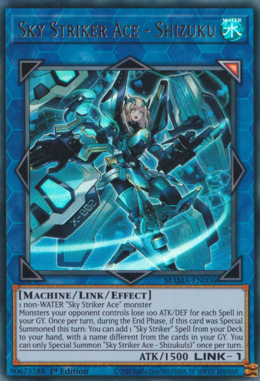 Sky Striker Ace - Shizuku [MAMA-EN006] Ultra Rare | Clutch Gaming