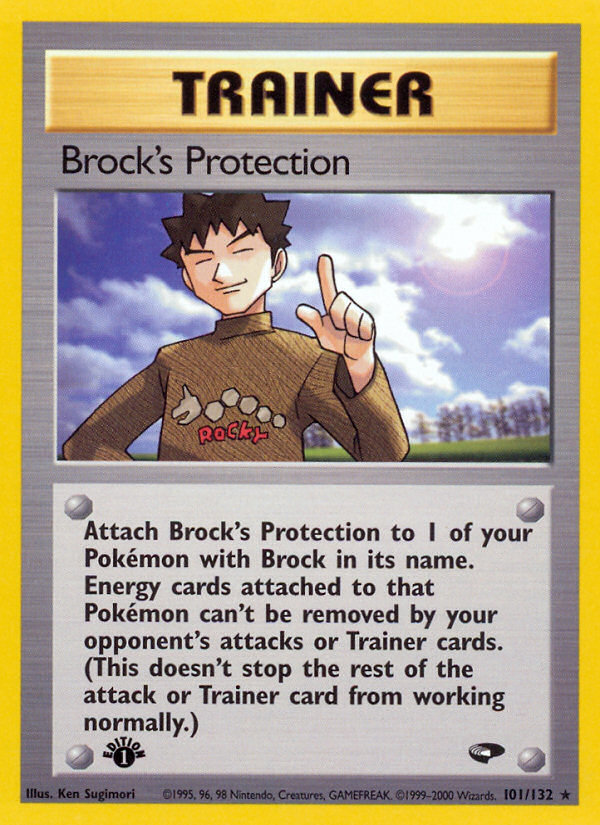 Brock's Protection (101/132) [Gym Challenge 1st Edition] | Clutch Gaming