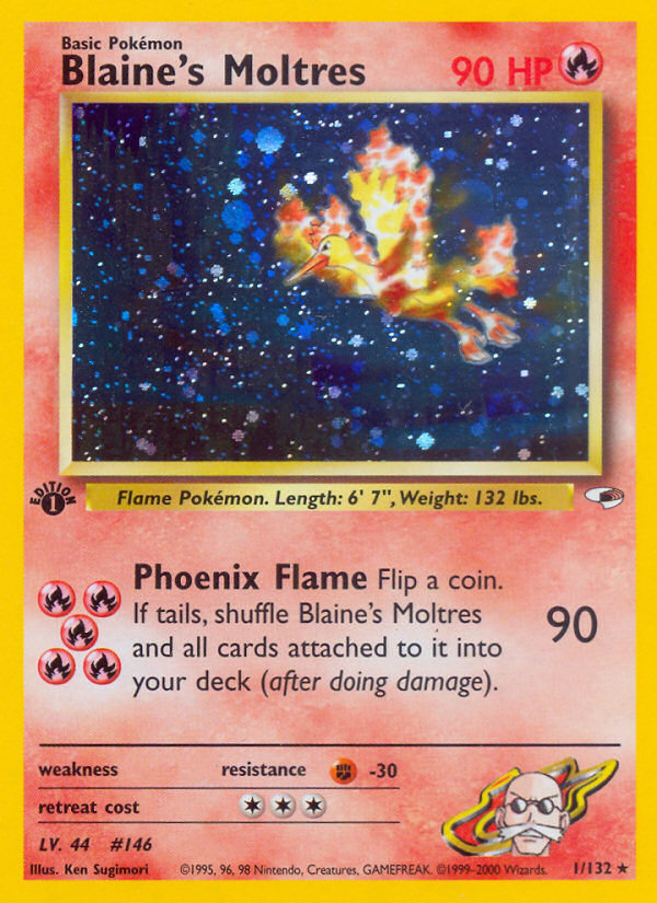 Blaine's Moltres (1/132) [Gym Heroes 1st Edition] | Clutch Gaming