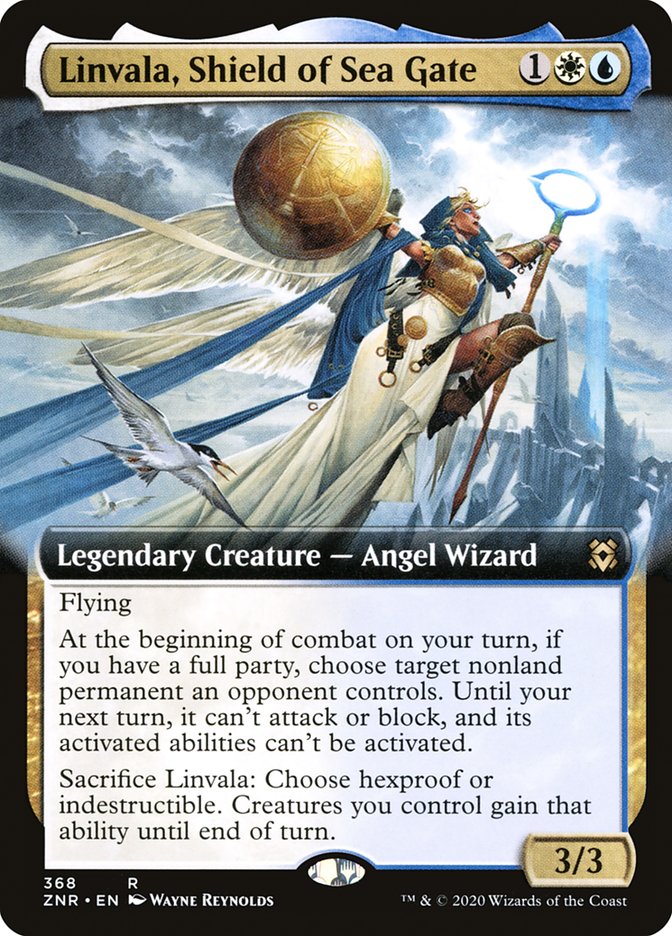 Linvala, Shield of Sea Gate (Extended Art) [Zendikar Rising] | Clutch Gaming