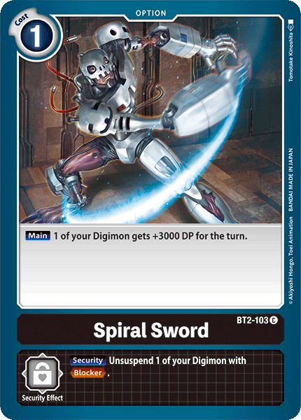 Spiral Sword [BT2-103] [Release Special Booster Ver.1.0] | Clutch Gaming