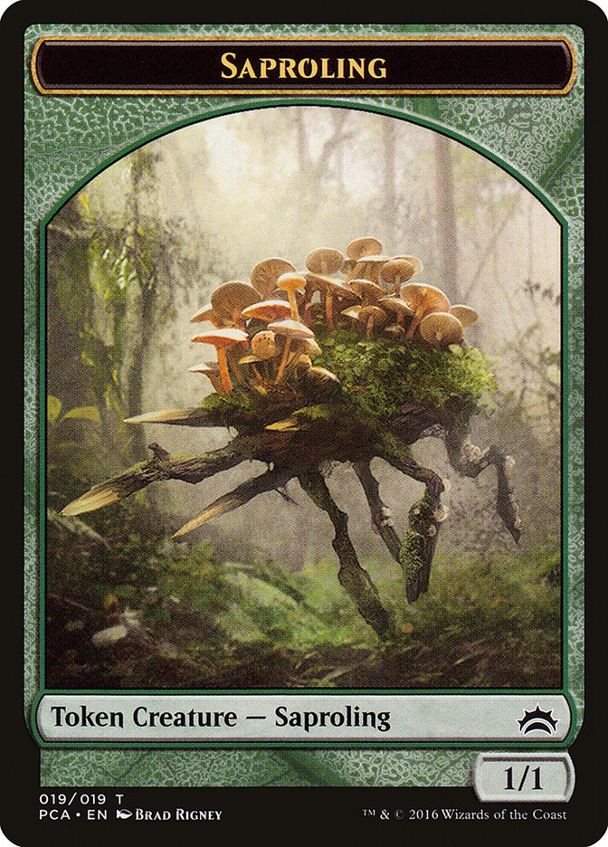 Saproling // Goblin Double-Sided Token [Planechase Anthology Tokens] | Clutch Gaming