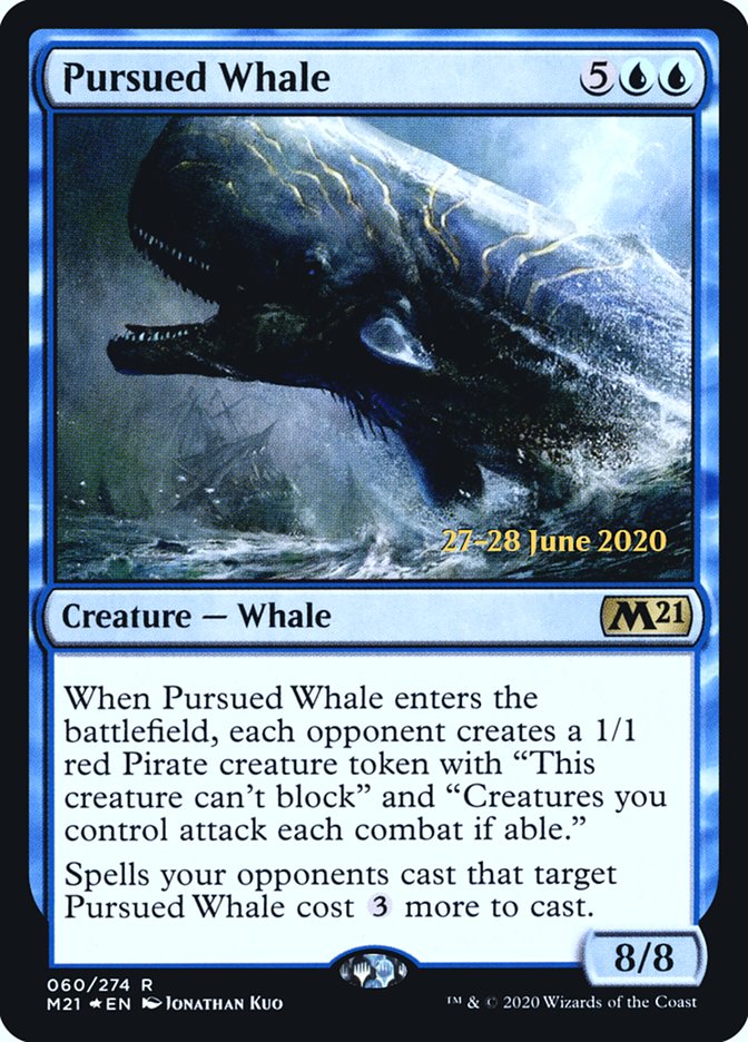 Pursued Whale [Core Set 2021 Prerelease Promos] | Clutch Gaming