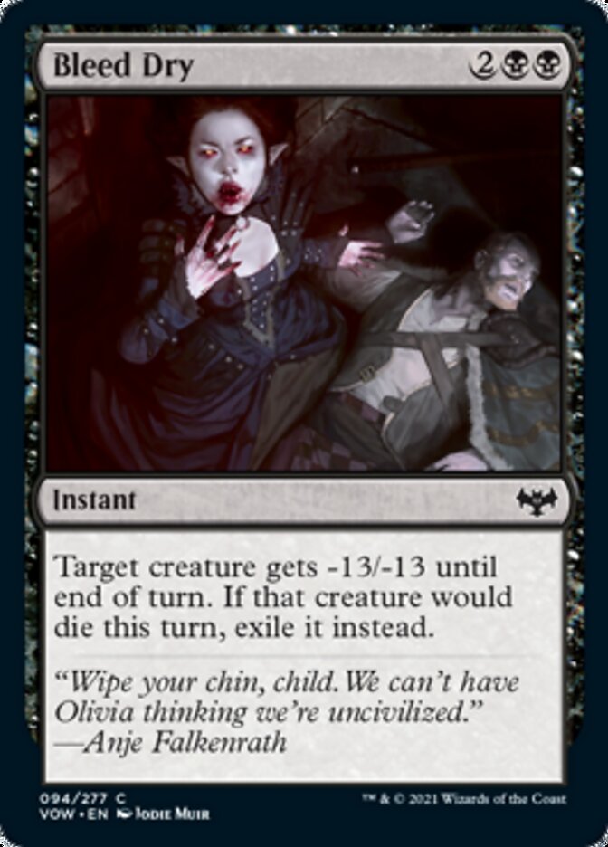 Bleed Dry [Innistrad: Crimson Vow] | Clutch Gaming