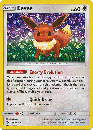 Eevee (101/149) (General Mills Promo) [Sun & Moon: Base Set] | Clutch Gaming