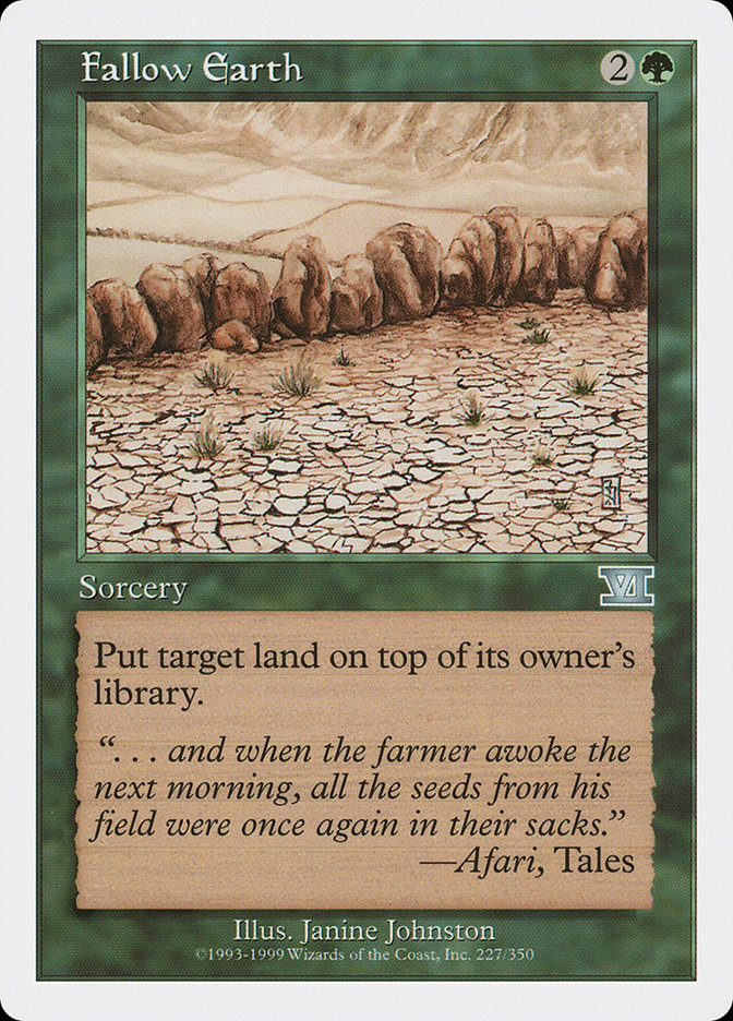 Fallow Earth [Classic Sixth Edition] | Clutch Gaming