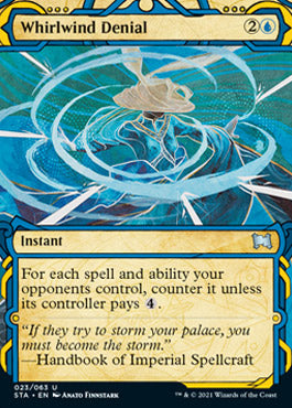 Whirlwind Denial (Foil Etched) [Strixhaven: School of Mages Mystical Archive] | Clutch Gaming