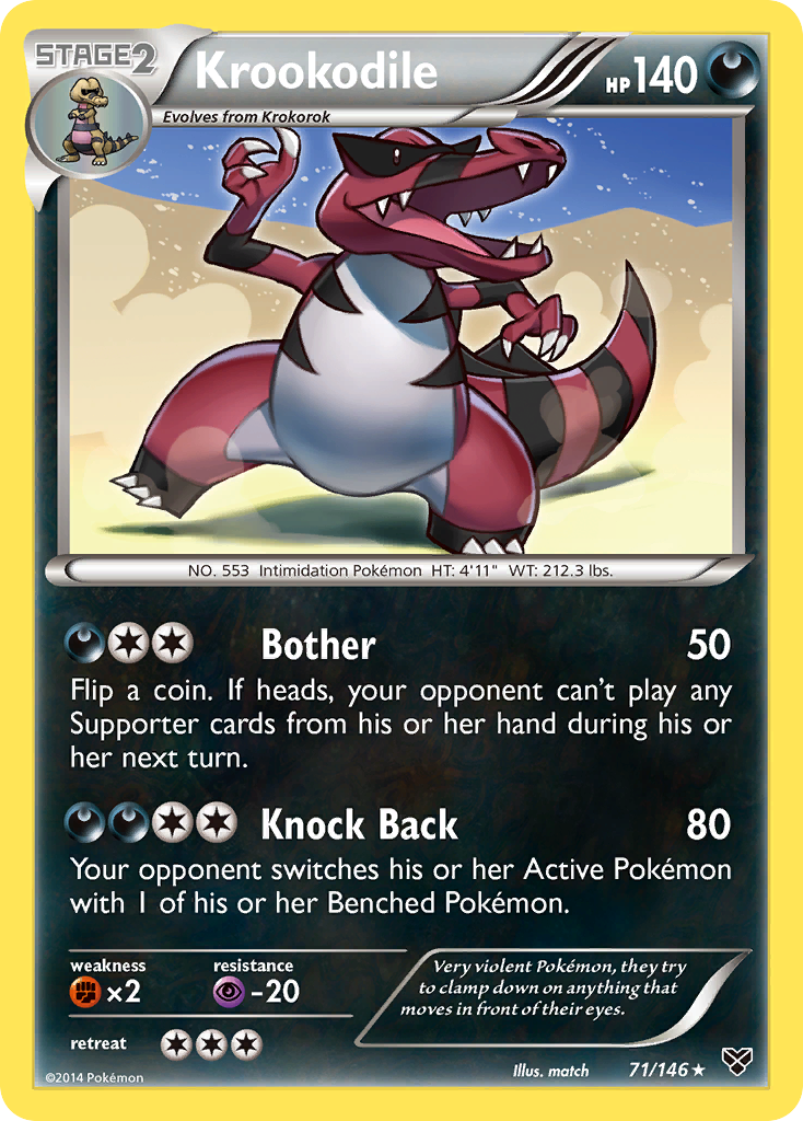 Krookodile (71/146) [XY: Base Set] | Clutch Gaming