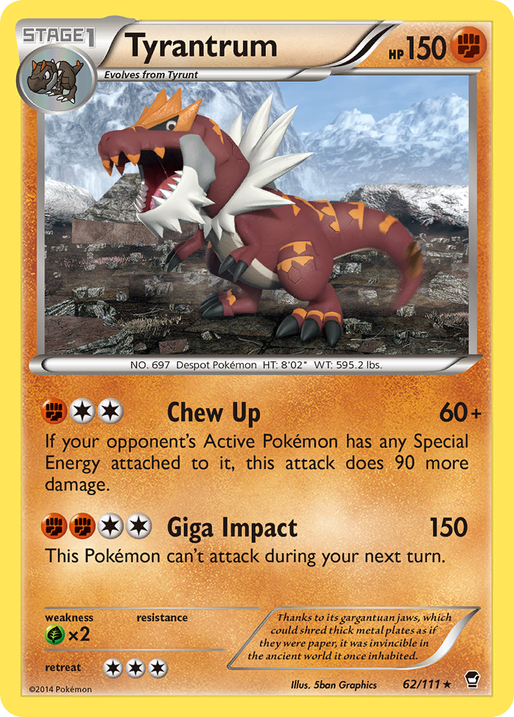 Tyrantrum (62/111) [XY: Furious Fists] | Clutch Gaming