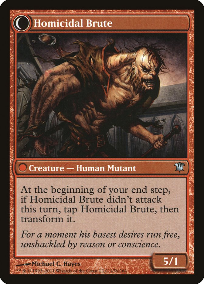 Civilized Scholar // Homicidal Brute [Innistrad] | Clutch Gaming