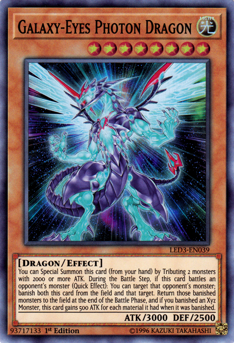 Galaxy-Eyes Photon Dragon [LED3-EN039] Super Rare | Clutch Gaming