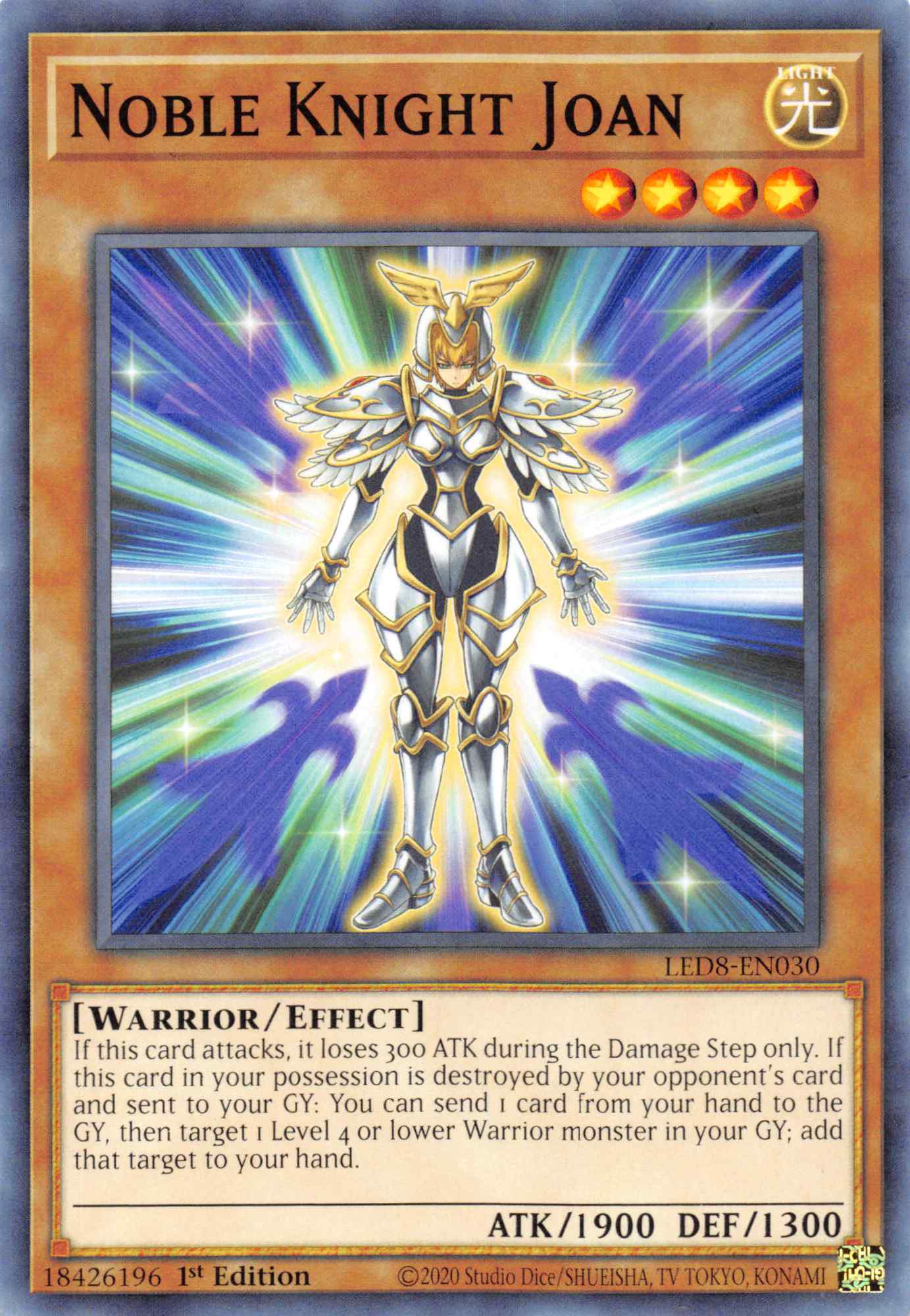 Noble Knight Joan [LED8-EN030] Common | Clutch Gaming
