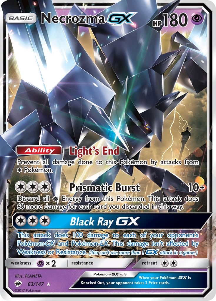 Necrozma GX (63/147) [Sun & Moon: Burning Shadows] | Clutch Gaming