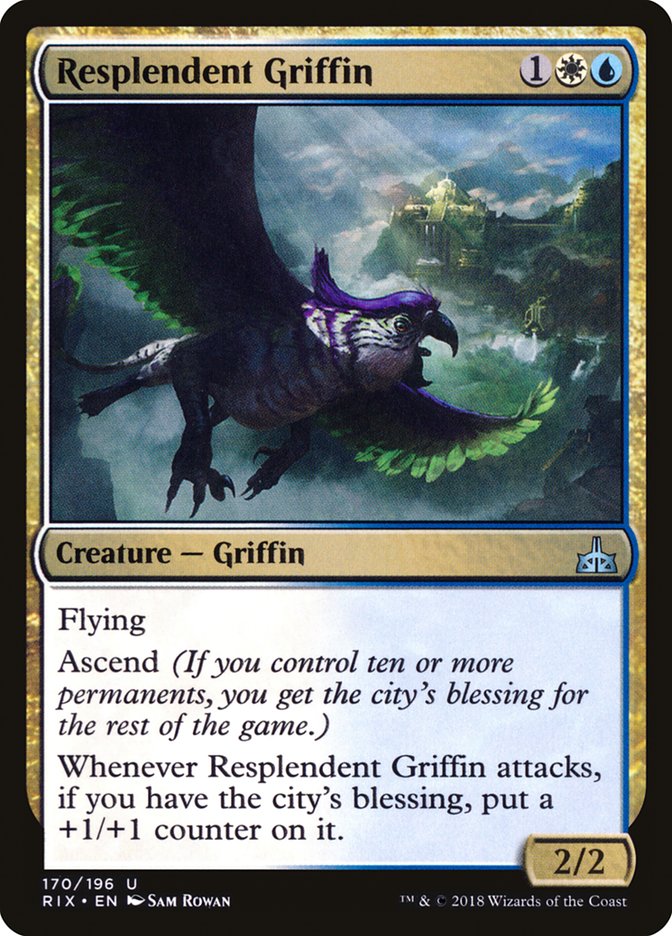 Resplendent Griffin [Rivals of Ixalan] | Clutch Gaming