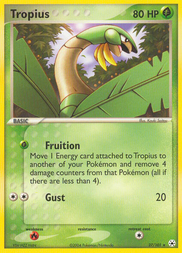 Tropius (27/101) [EX: Hidden Legends] | Clutch Gaming