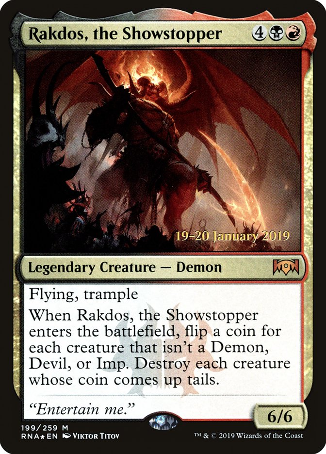 Rakdos, the Showstopper [Ravnica Allegiance Prerelease Promos] | Clutch Gaming