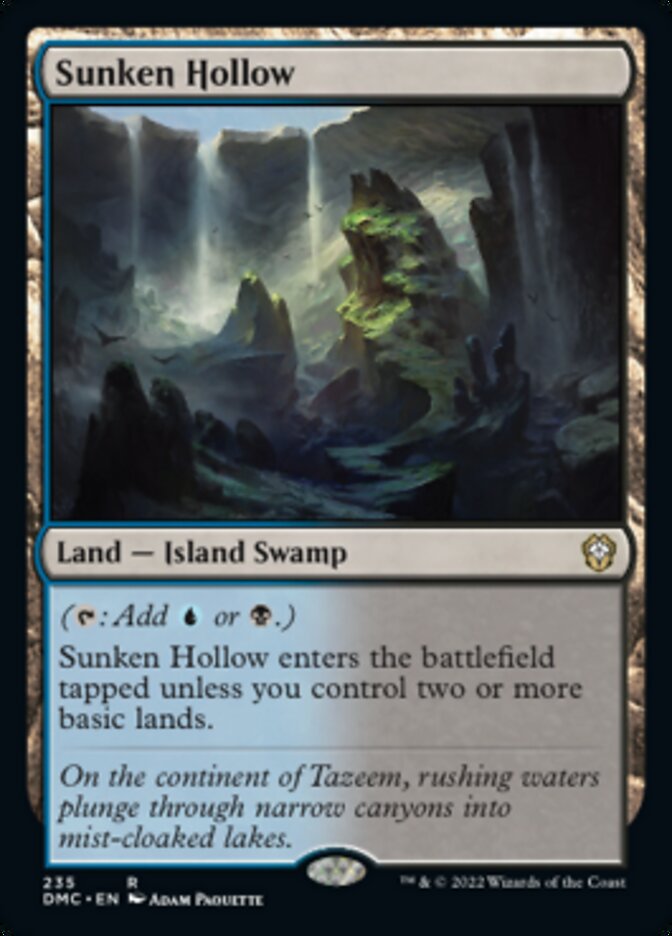 Sunken Hollow [Dominaria United Commander] | Clutch Gaming