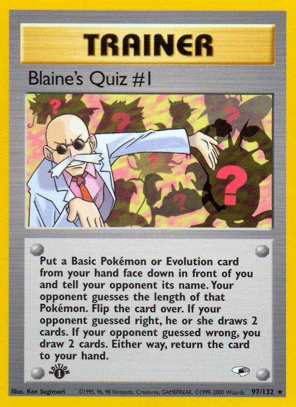 Blaine's Quiz #1 (97/132) [Gym Heroes 1st Edition] | Clutch Gaming