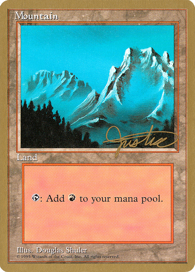 Mountain (mj374) (Mark Justice) [Pro Tour Collector Set] | Clutch Gaming