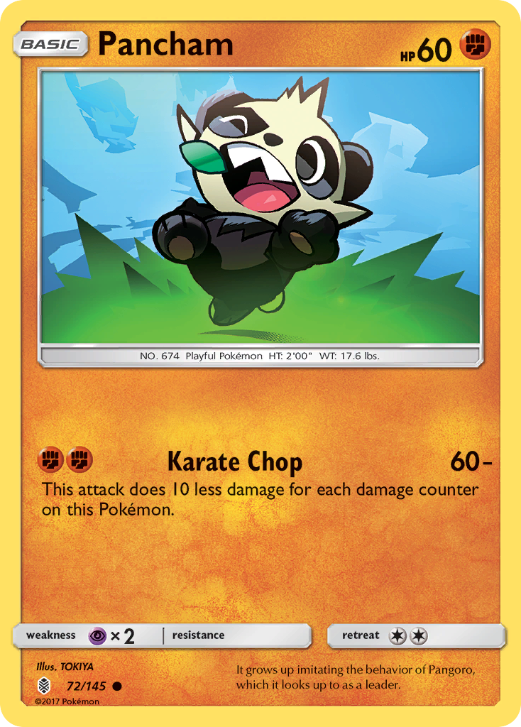 Pancham (72/145) [Sun & Moon: Guardians Rising] | Clutch Gaming