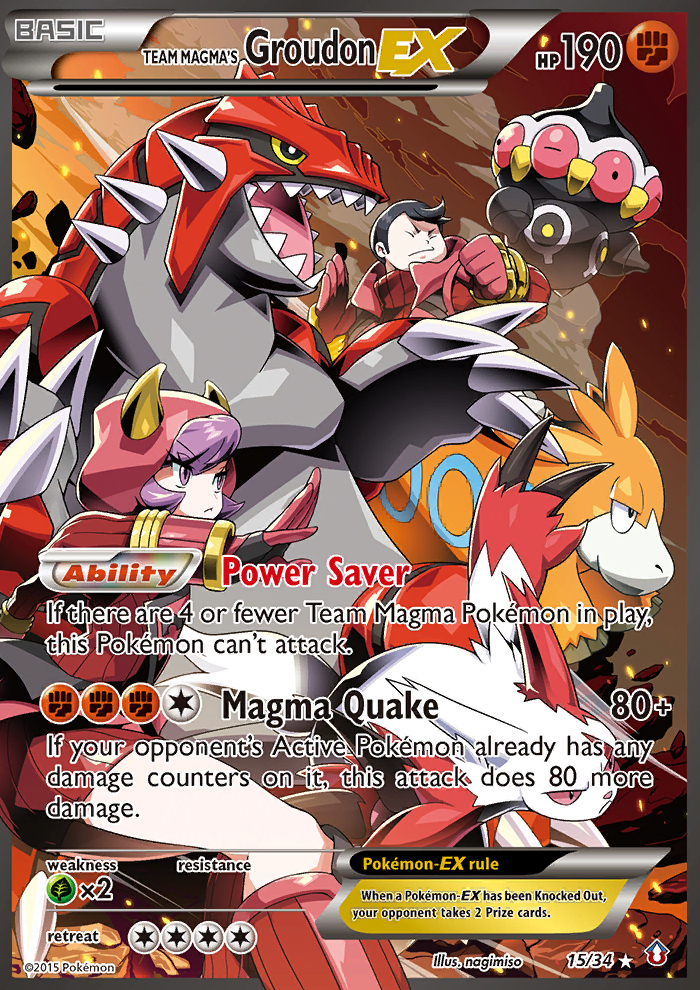 Team Magma's Groudon ex (15/34) [XY: Double Crisis] | Clutch Gaming