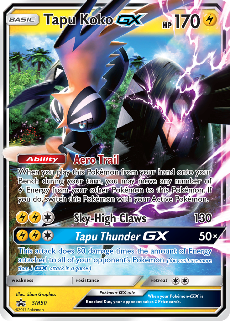 Tapu Koko GX (SM50) [Sun & Moon: Black Star Promos] | Clutch Gaming