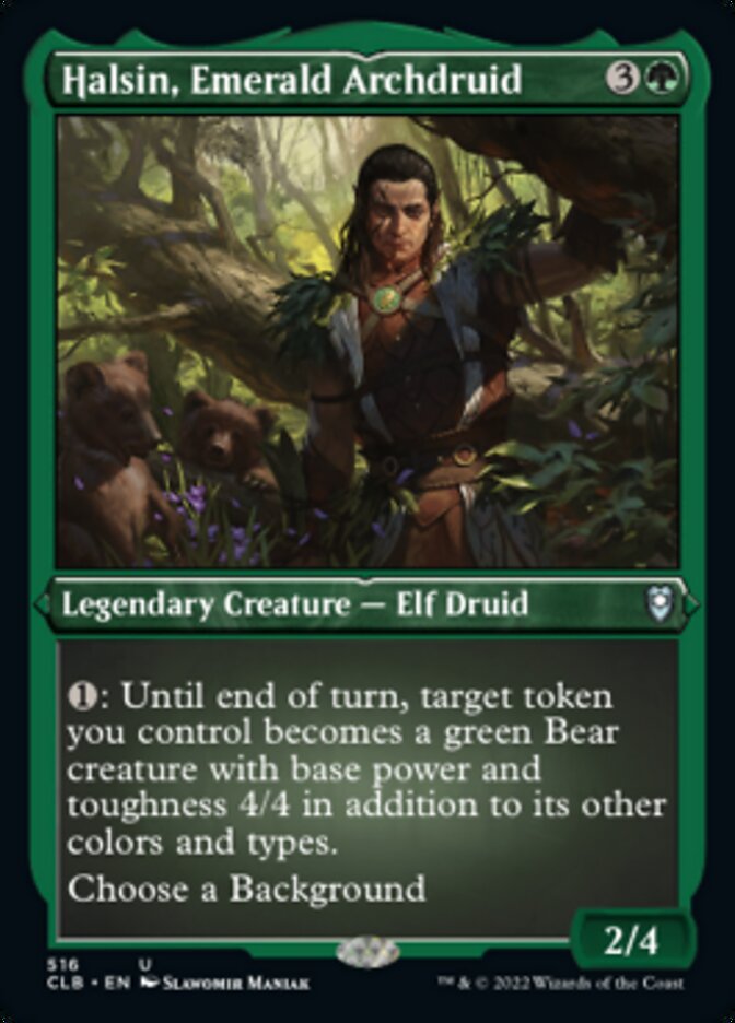 Halsin, Emerald Archdruid (Foil Etched) [Commander Legends: Battle for Baldur's Gate] | Clutch Gaming