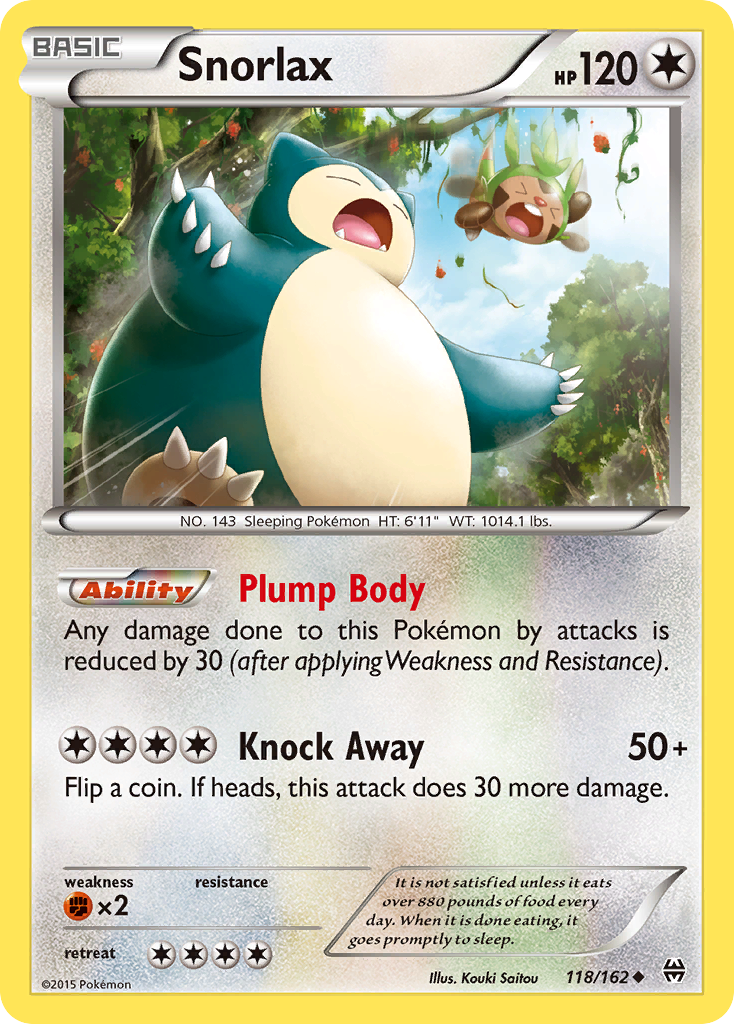 Snorlax (118/162) [XY: BREAKthrough] | Clutch Gaming