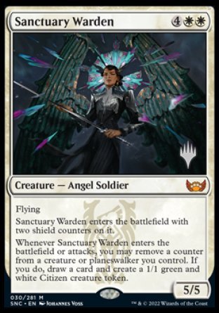 Sanctuary Warden (Promo Pack) [Streets of New Capenna Promos] | Clutch Gaming