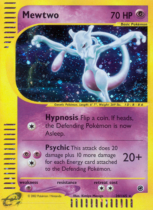 Mewtwo (20/165) [Expedition: Base Set] | Clutch Gaming