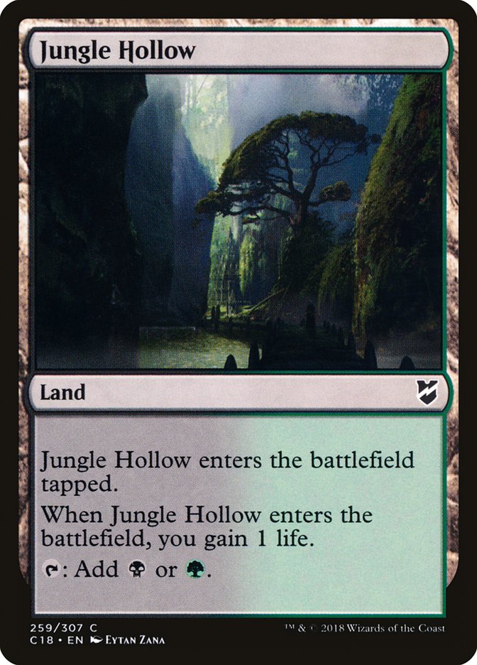 Jungle Hollow [Commander 2018] | Clutch Gaming