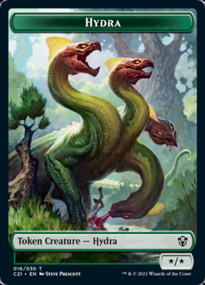 Hydra // Boar Double-Sided Token [Commander 2021 Tokens] | Clutch Gaming