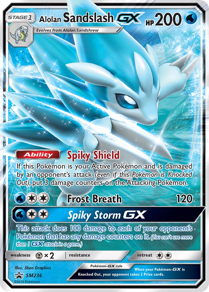 Alolan Sandslash GX (SM236) [Sun & Moon: Black Star Promos] | Clutch Gaming