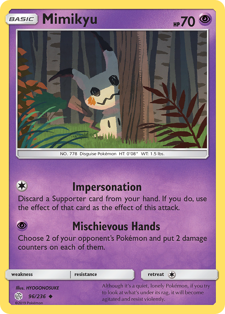 Mimikyu (96/236) [Sun & Moon: Cosmic Eclipse] | Clutch Gaming