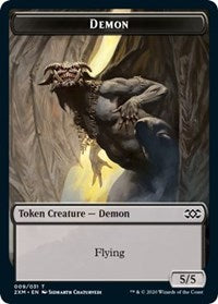 Demon // Squirrel Double-Sided Token [Double Masters Tokens] | Clutch Gaming