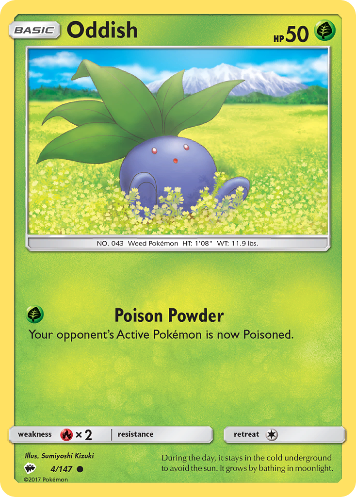 Oddish (4/147) [Sun & Moon: Burning Shadows] | Clutch Gaming