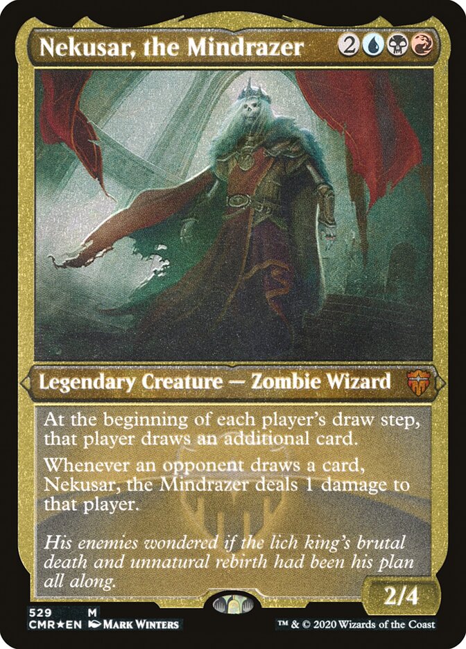 Nekusar, the Mindrazer (Etched) [Commander Legends] | Clutch Gaming