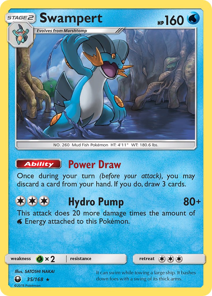 Swampert (35/168) (Theme Deck Exclusive) [Sun & Moon: Celestial Storm] | Clutch Gaming