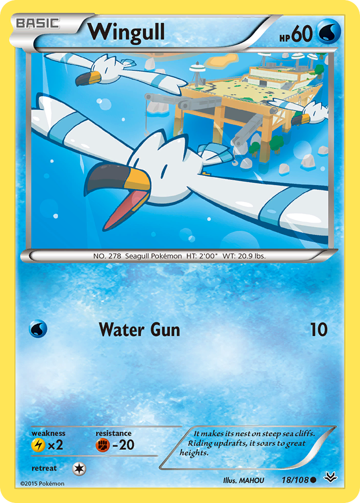 Wingull (18/108) [XY: Roaring Skies] | Clutch Gaming