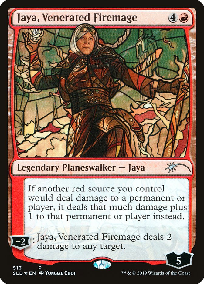 Jaya, Venerated Firemage (Stained Glass) [Secret Lair Drop Promos] | Clutch Gaming