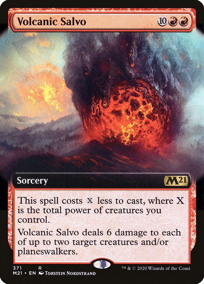 Volcanic Salvo (Extended Art) [Core Set 2021] | Clutch Gaming